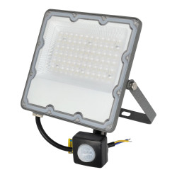 50W flat LED floodlight IP66 with motion sensor