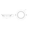 Round adjustable PC ring for AR111 lamps