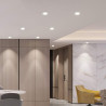 Anneau orientable rond en PC pour lampes AR111