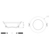 IP65 PC round fixture for GU10/MR16 lamps