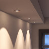 Ø110mm round PC fixture for GU10/MR16 bulbs