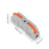 Quick connector 1 input 1 output 0.2-4mm²