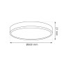 Round LED ceiling CCT 50W