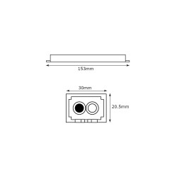 Transformador 24V IP67 36W