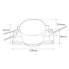 Transformateur IP67 160W AC/AC