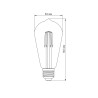 Bombilla REGULABLE led  Edison 360º 6W OLD