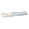 Regleta LED bajo mueble 9W toma Schuko & USB A+C - blanco/gris