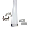 Profile for 2 m LED Strips - Rectangular, Aluminium
