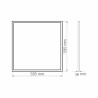Cadre lumineux LED 60x60 48W démontable