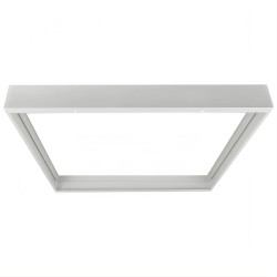 Marco aluminio blanco para panel 60x60 altura 70mm