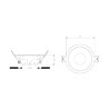 Spot frame round for GU10 bulb