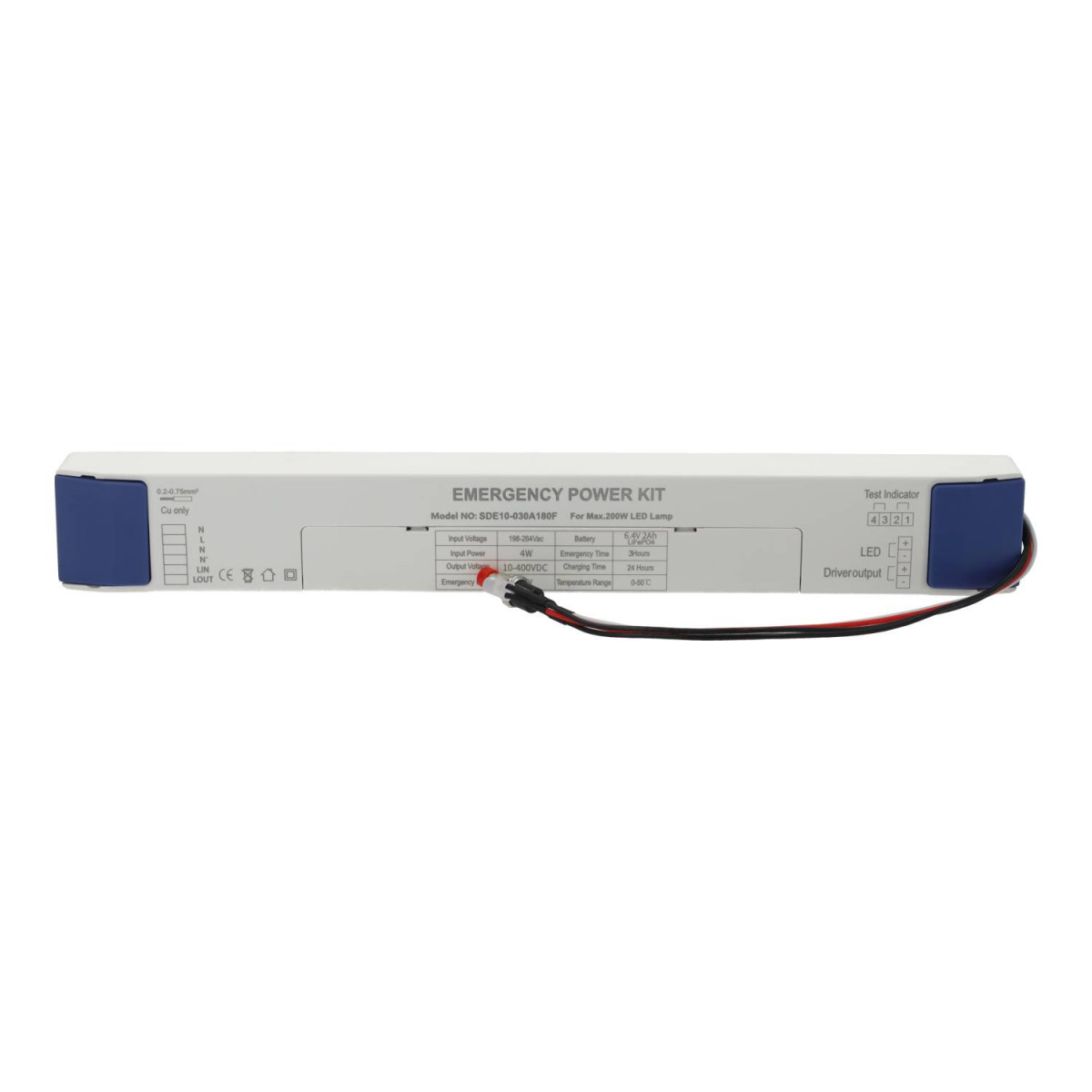 Kit emergencia para luminarias LED hasta 200W