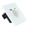 Base enchufe schuko 16A USB A+C carga rápida 20W Serie PRO