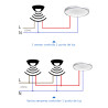 Sensor de movimiento empotrable mini 120º
