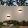Luminaire en aluminium 2x6W IP65 LED, noir