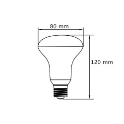 Lâmpada R80 12W