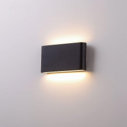 Luminaire en aluminium 2x6W IP65 LED, noir