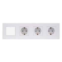 Moldura PC 4 Mecanismos Serie PRO