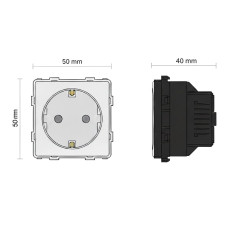 Base enchufe schuko WiFi 16A Serie PRO