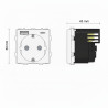 16A Schuko socket base with USB A+C fast charging 20W
