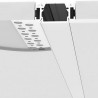 Recessed Aluminium LED Strip Profile for Drywall / Plasterboard