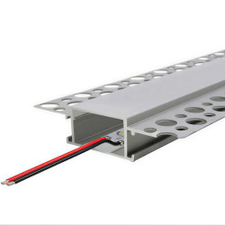 Profilé Aluminium Encastrable pour Plâtre / Placo pour Ruban LED jusqu'à 20mm