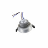 Downlight led 3W plata
