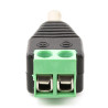 Male Jack DC Power Plug with Screw Terminals