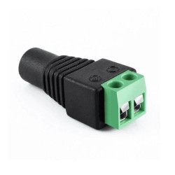 Conector DC Jack Hembra con Clemas Tornillo