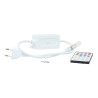 Controlador para Tira LED 220V RGB IC con Mando RF y Bluetooth