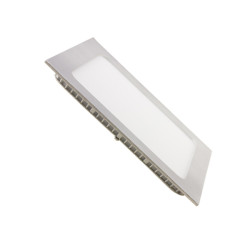 Downlight 12W painel quadrado Prata