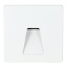 Baliza LED Exterior 3W Empotrable Pared Cuadrado Trapecio Blanco