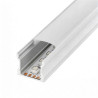 Perfil rectangular aluminio tira led 17,5 x 14,5 x 2m