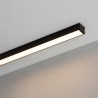Perfil rectangular aluminio tira led 17,5 x 14,5 x 2m negro
