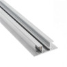 Perfil aluminio tira led iluminación lateral doble 1m