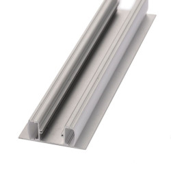Perfil aluminio tira led iluminación lateral doble 1m