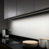 Rectangular profile aluminum strip led 1m black