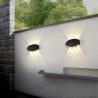Applique murale en aluminium LED 6W IP65 couleur noire