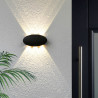 Applique murale en aluminium LED 6W IP65 couleur noire