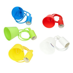 Portalámparas Colgante E27 de Colores