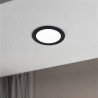 Downlight - BLACK Round 12W Panel