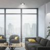 Painel de downlight 6W redondo PRETO