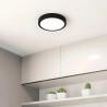 Plafonnier LED 24W Rond Noir