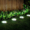 Sinal luminoso solar de LED terrestre com espigão