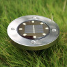 Baliza Solar LED de suelo con pincho 8 LEDs