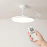 Ventilador de techo con aspas retráctiles con mando