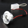 Downlight led mini 3W 12V/24V cor prata