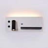 Aplique pared LED 7+3W con USB derecha