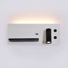 Luz de parede LED 7+3W com USB esquerda