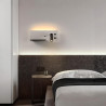 Luz de parede LED 7+3W com USB esquerda